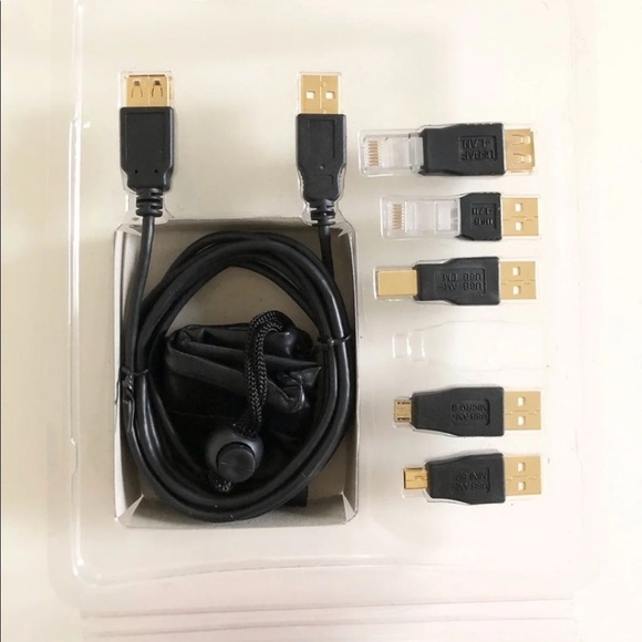 Gigaware USB Cable Adapter 5-in-1 Set with Extension Cable - Picture 2 of 8